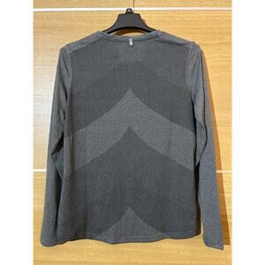 Danskin Now Dri More Pullover Sz XL (16-18) Grey Long Sleeve Scoop Neck NWT